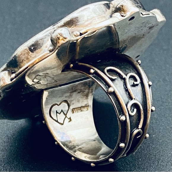 **RARE** Echo of the Dreamer Mars and Valentine SS semi precious stone ring. - Picture 4 of 6